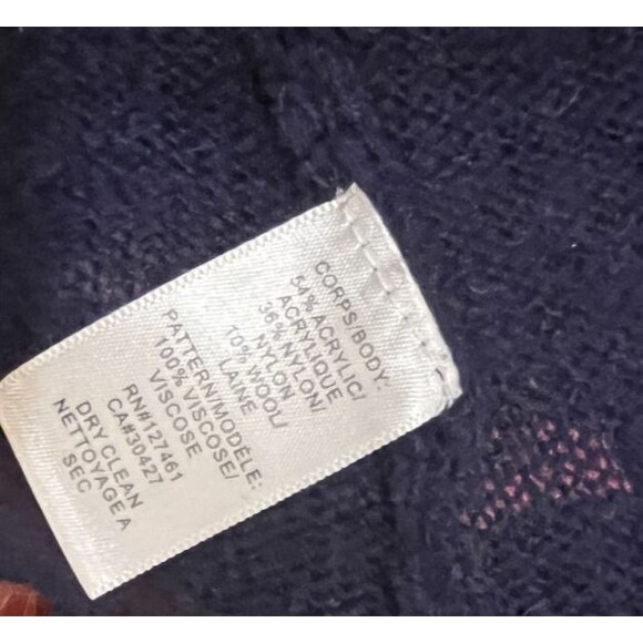 Wildfox Sweater White Label Cross Love Saves Cardigan Women's Size M Navy Pink - Picture 6 of 9